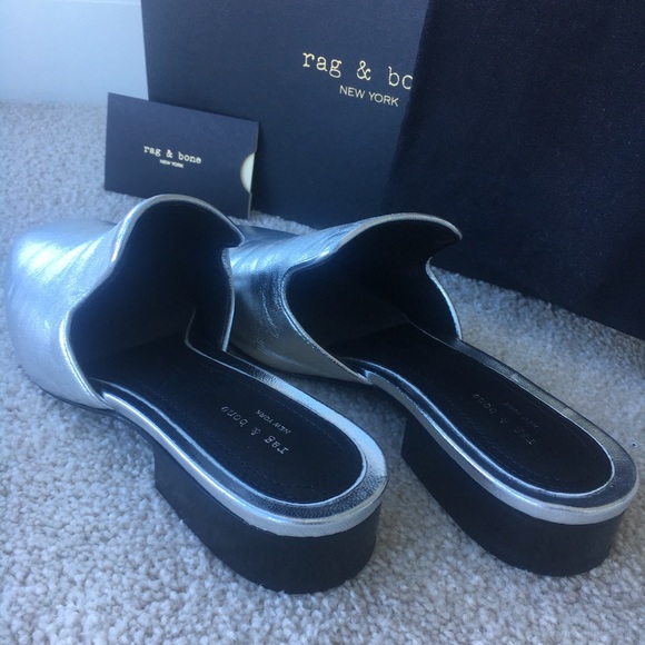 RAG & BONE Luis Metallic Mules - Picture 5 of 5
